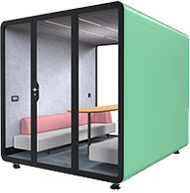 The smart and soundproof meeting room for teams of up to 6