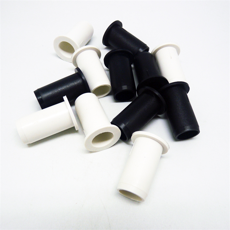 Flanged Plastic Insert Sleeve Bushing ABS Rubber Grommet Spacer Tube for Hardware Assembly Accessories