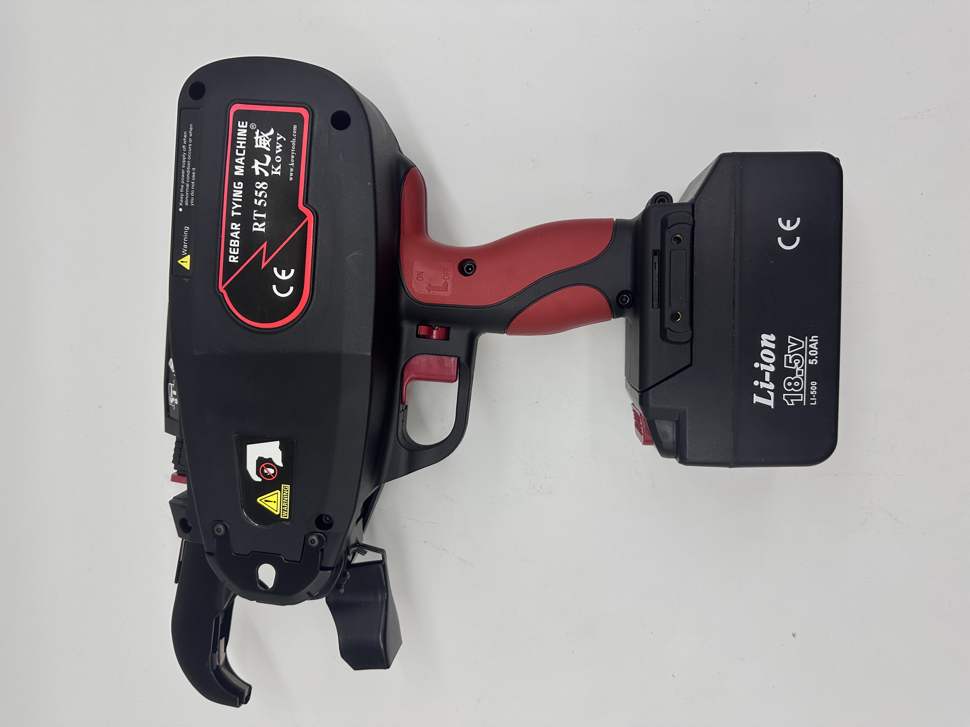 An economical way to tie-off materials in shopping center construction sites