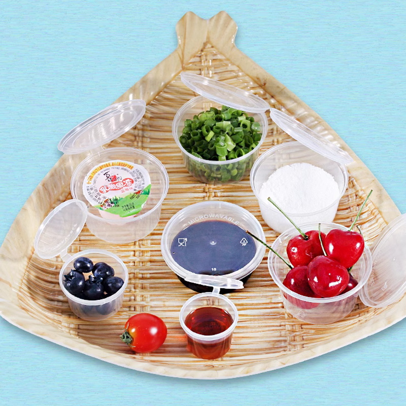 Leak-proof sauce containers with lids, suitable for takeout sauces