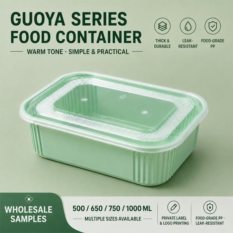 Récipient rectangulaire jetable pour aliments, en polypropylène (PP) alimentaire, sans BPA, boîte à déjeuner à emporter, renforcée, étanche, sûre pour le micro-ondes, boîte pour préparation de repas