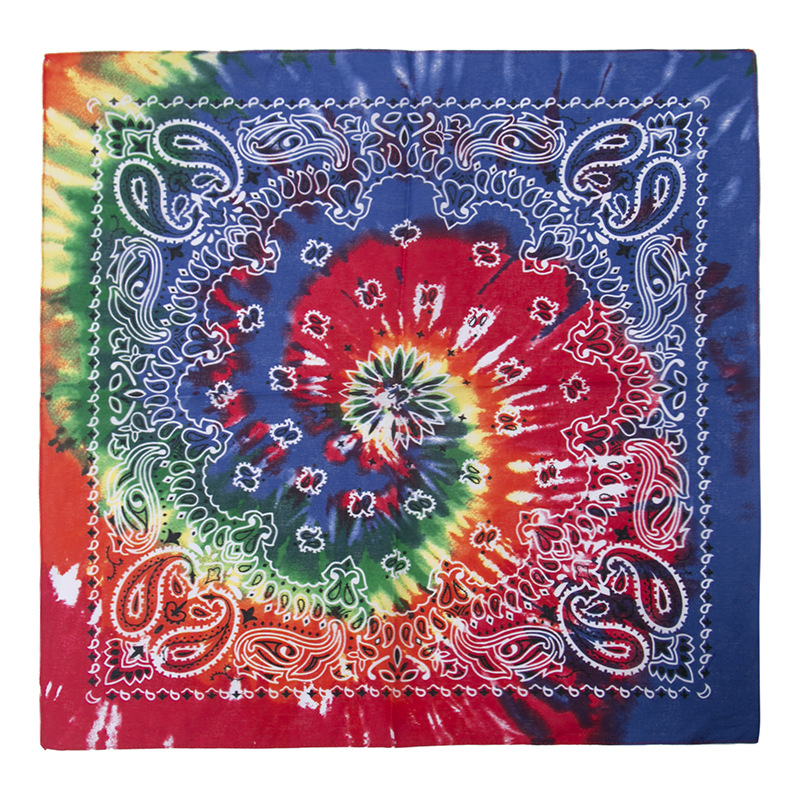 Bandana quadrata con stampa Tie Dye in vendita