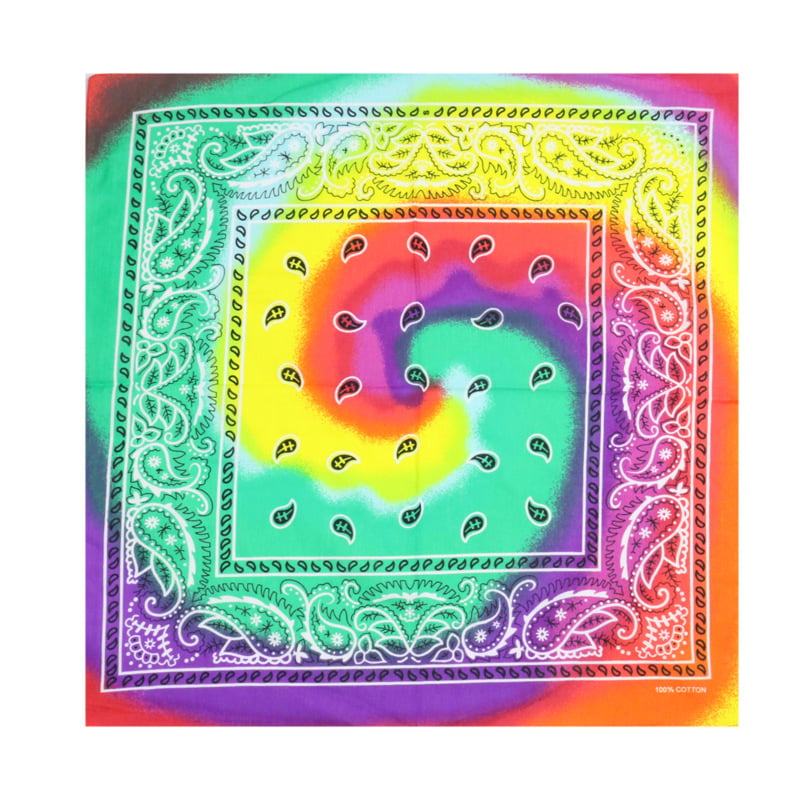 Bandana quadrata di cotone Tie Dye con fabbrica