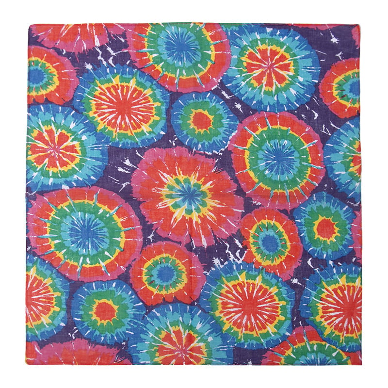 Bandana Quadrata con Stampe a Tie-Dye per Vendita all'Ingrosso