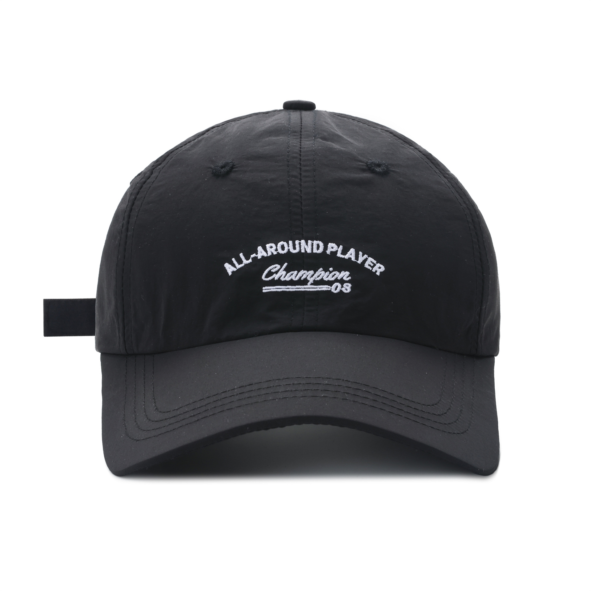 Black Polyester Breathable Soft Fashion Sports Hats