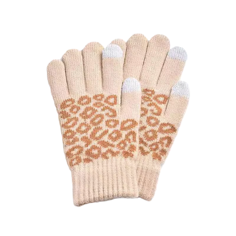 Guants de punt jacquard per a pantalla tàctil per a ús diari