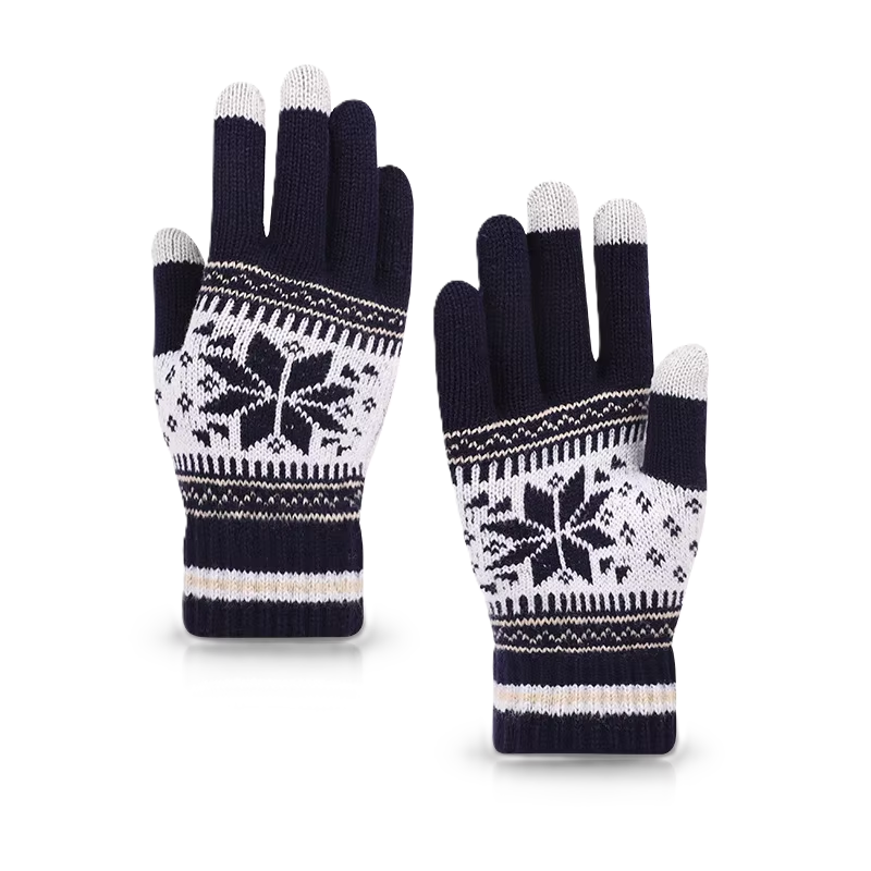 Jacquard na Kumot na Mittens na Pwede sa Touch Screen Para sa Wholesale