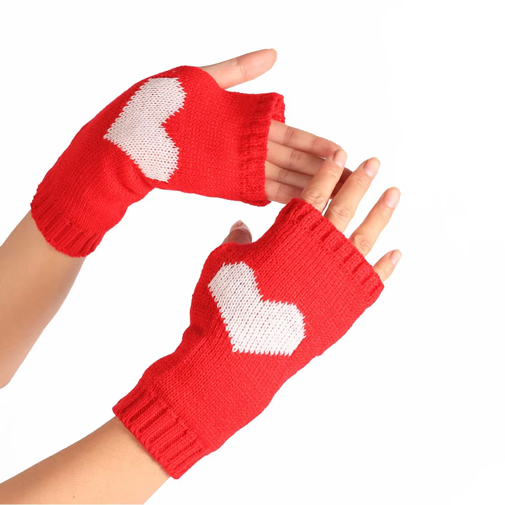 Knitted Half-Finger Fingerless Gloves For Wholesale