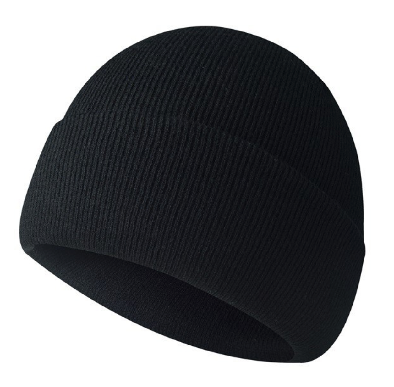 Solid Label Beanie Hat With Custom Logo