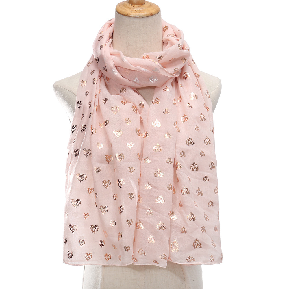 Gold Printing Polyester Shawl For Wholesale