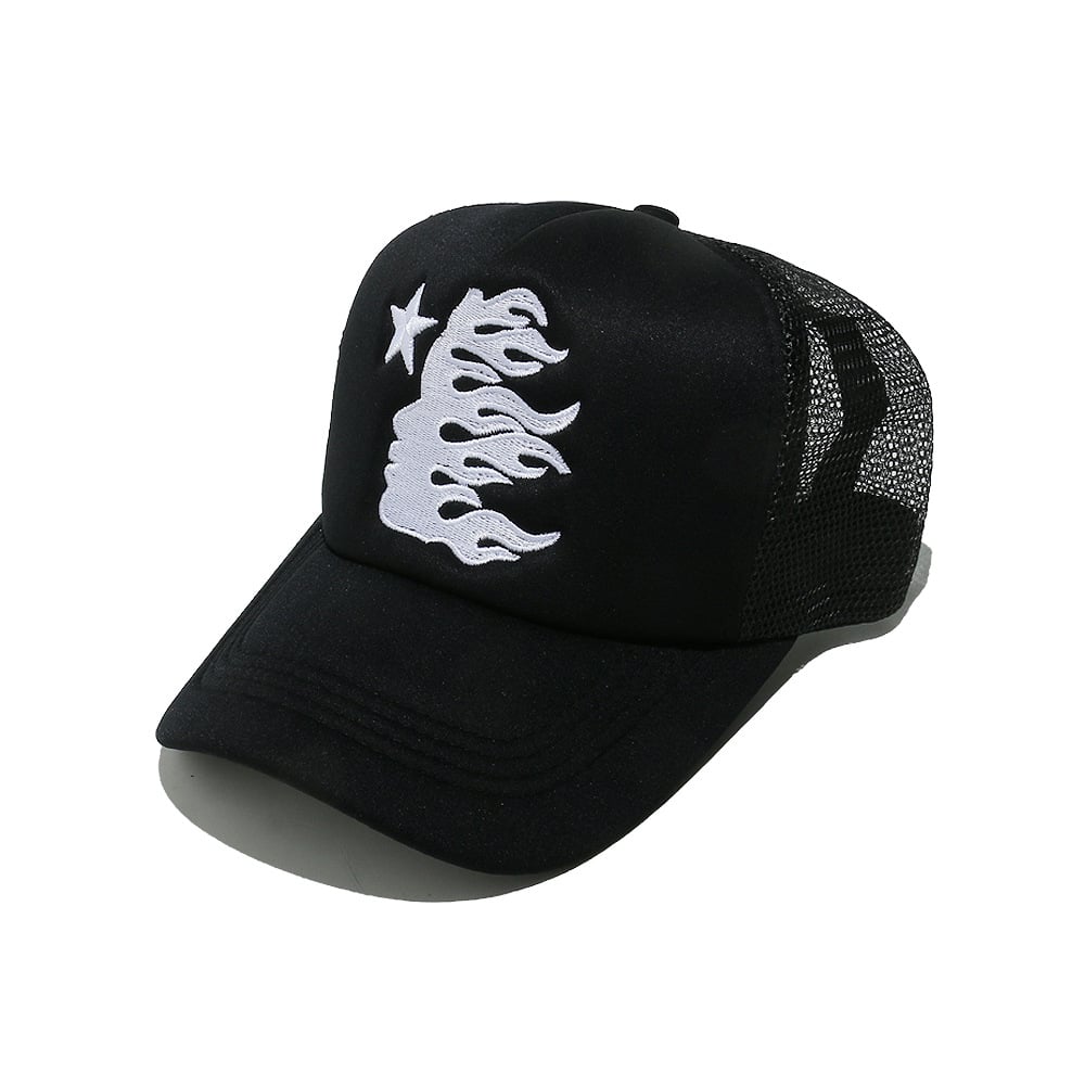 Trucker Hoed Aangepaste logo Masj vir Manne 6 Paneel Sport Gorras Aangepaste Baseball Hoed Hoë Kwaliteit Foam Borduurwerk Met logo Trucker Hoed