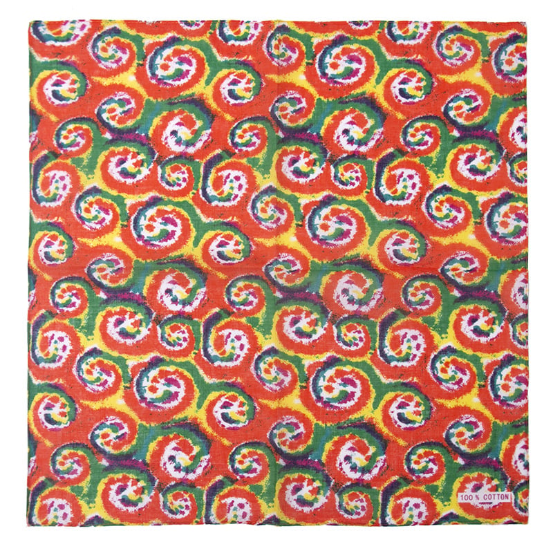 Bandana Quadrata con Stampe a Tie-Dye per Vendita all'Ingrosso