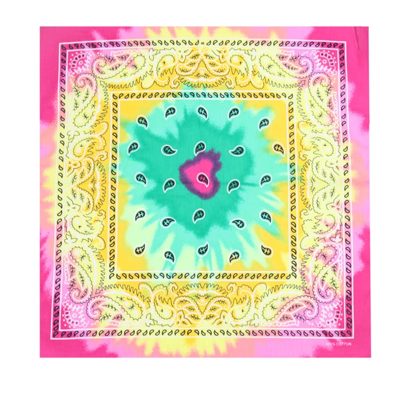 Bandana quadrata di cotone Tie Dye con fabbrica