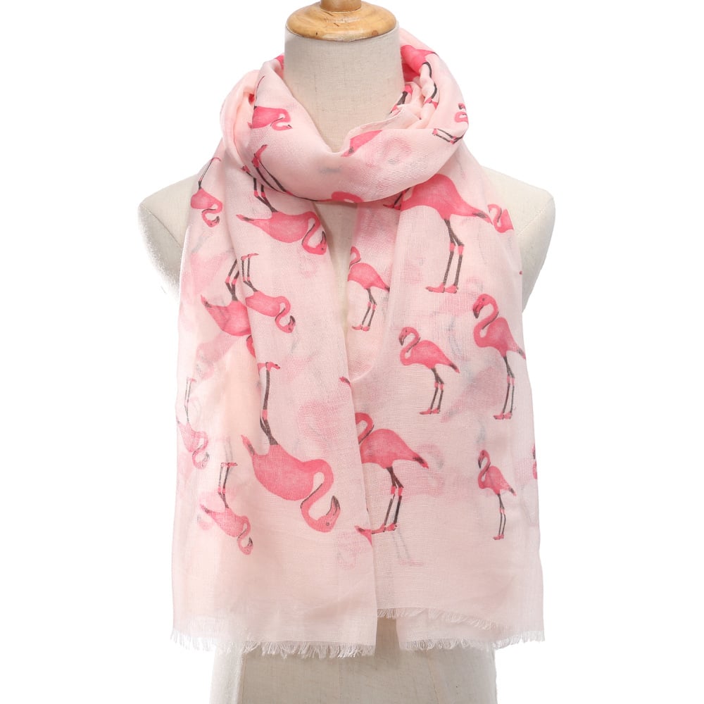 Fular de platja personalitzat en polièster amb motiu de flamingos per a l'aire lliure
