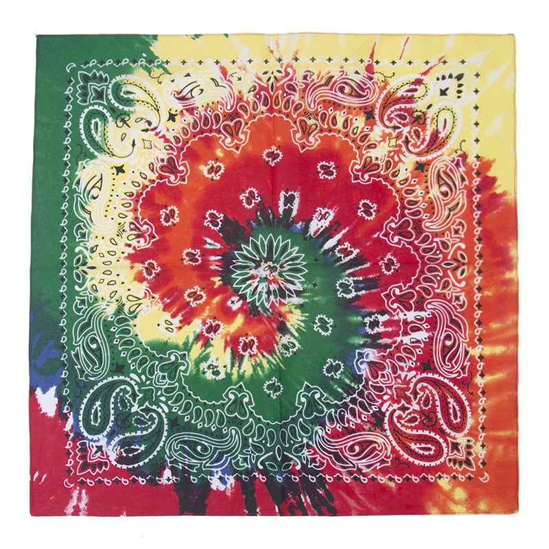 Bandana quadrata con stampa Tie Dye in vendita