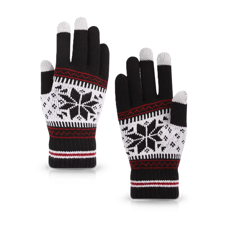 Jacquard gebreide touchscreen handschoenen voor groothandel