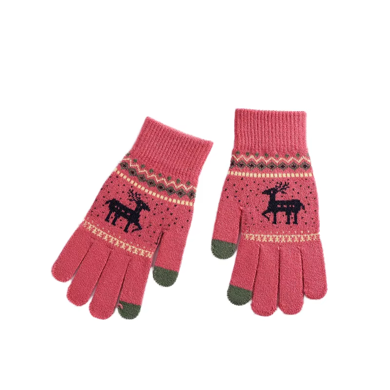 Op Maat Jacquard Aanraakscherm Handschoenen Als Geschenk