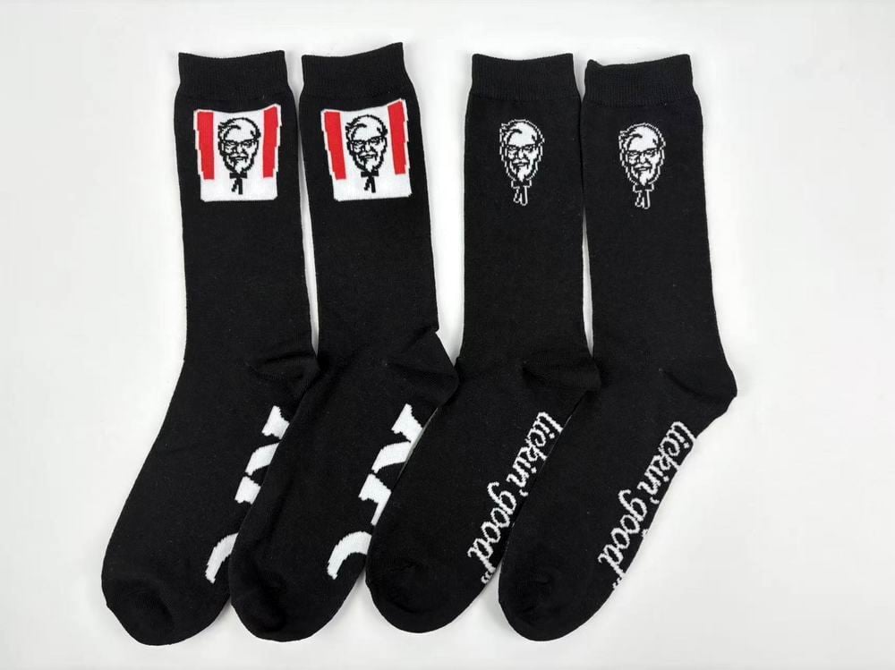 Custom Antimicrobial Jacquard Socks for Normal Use