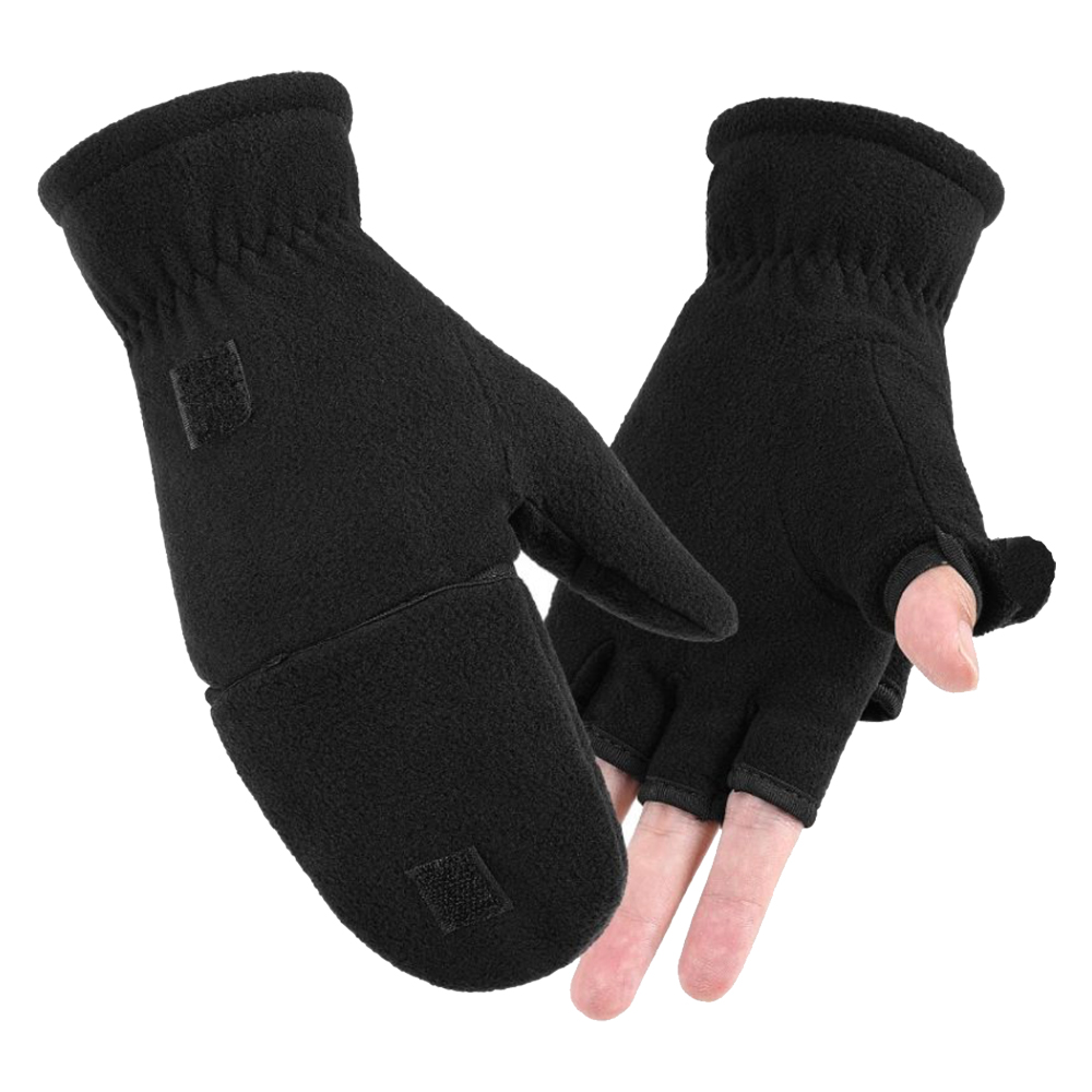 Fleece litríkur fingraglófi án fimba fyrir útivist
