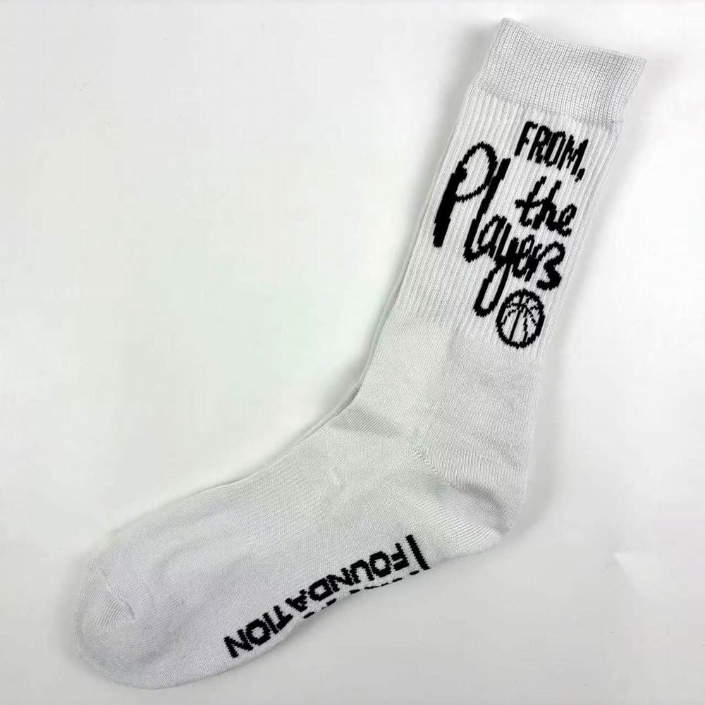 Kaus Kaki Uniseks Desain Kata Olahraga Katun untuk Penggunaan Normal