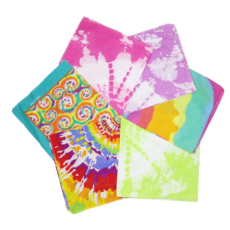Katoen Gedrukte Vierkant Bandana Vir Promotie