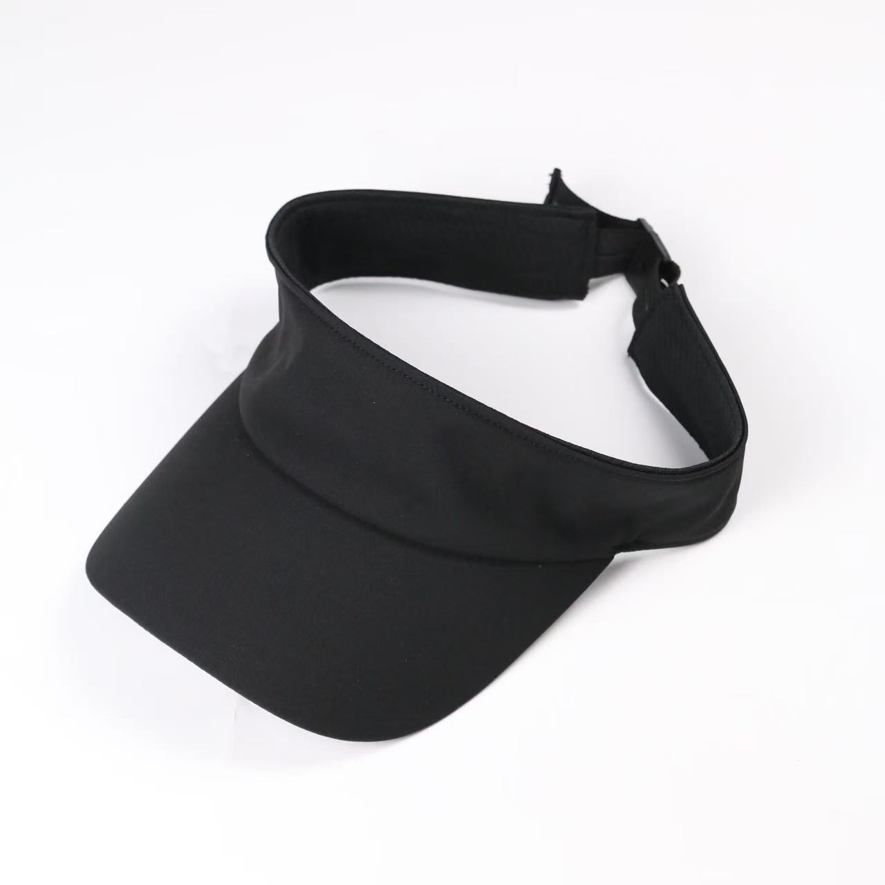 Black High Quality Fashion Sun Visors For Sports