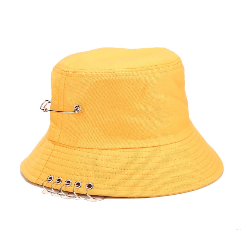 Modní bucket klobouky s kovovými kroužky na míru