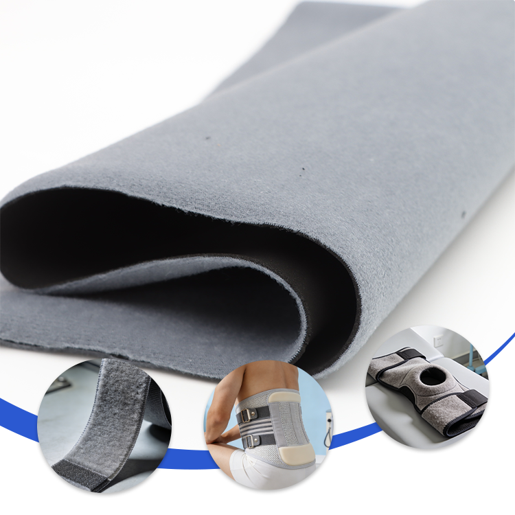 Brushed Loop Fabric Laminated Neoprene Single-Sided Material for Support Belts Knee Braces and Protective Gear