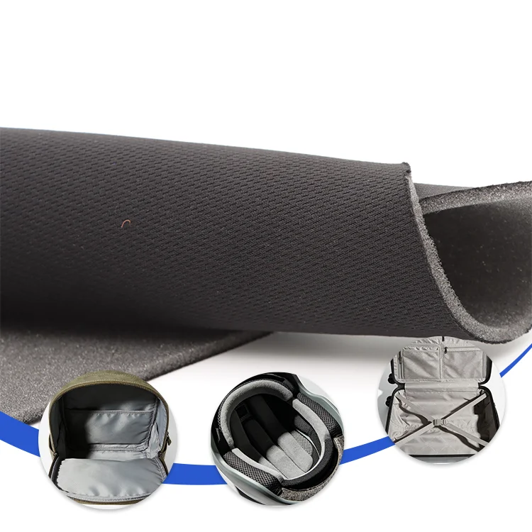 Breathable Bird‑Eye Mesh Laminated Foam for Helmet Liners Sports Protective Gear Backpack Strap Padding and Glove Foam Textile