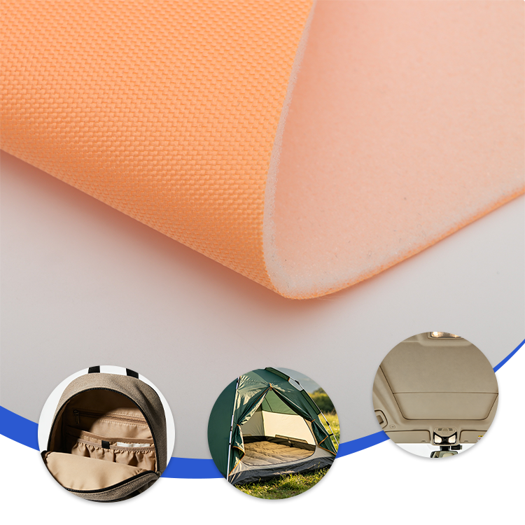 Durable Oxford Fabric Laminated Foam for Bag Lining Outdoor Products Protective Pads and Cushion Inserts