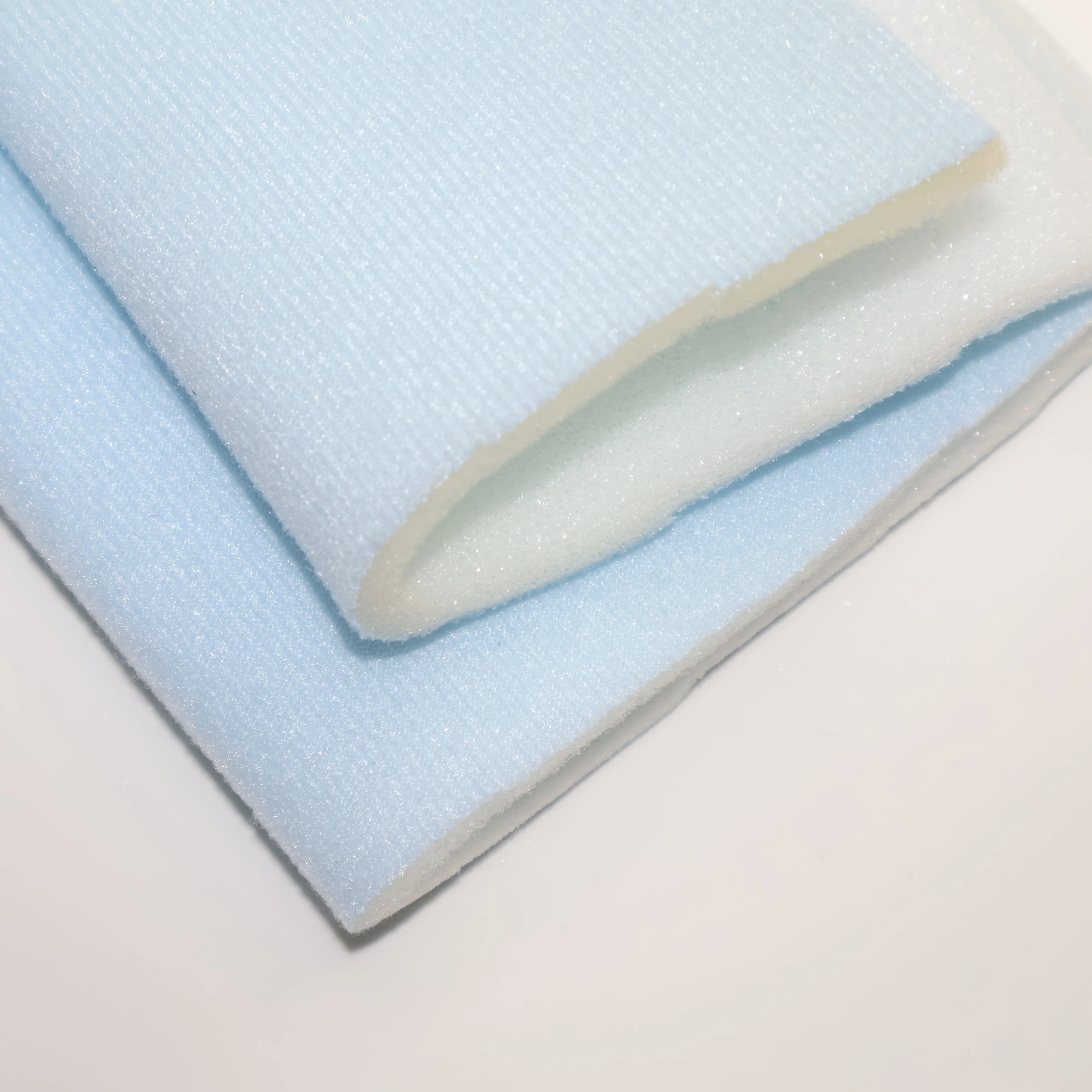 Velvet/Loop Fabric Single-Sided Laminated PU Foam for Support Belts Sports Braces and Protective Padding