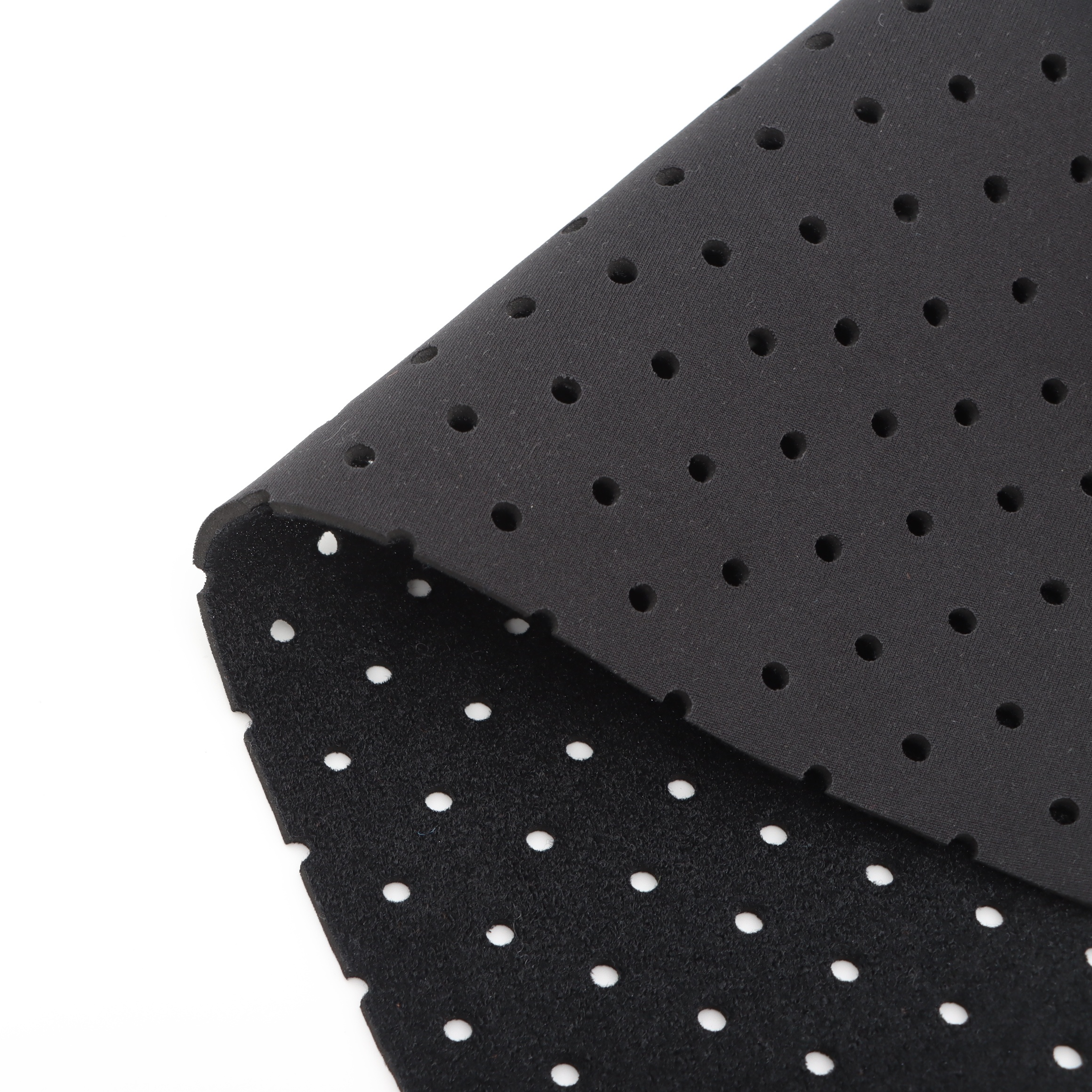 Perforated Polyester T Fabric Laminated SBR Neoprene with OK Fabric for Support Belts Knee Braces and Sports Protection