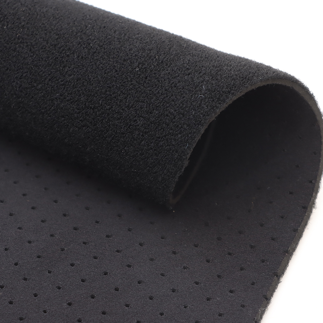 Perforated Neoprene Laminated OK Fabric with Hook Compatible Surface for Support Belts Knee Pads and Sports Protection