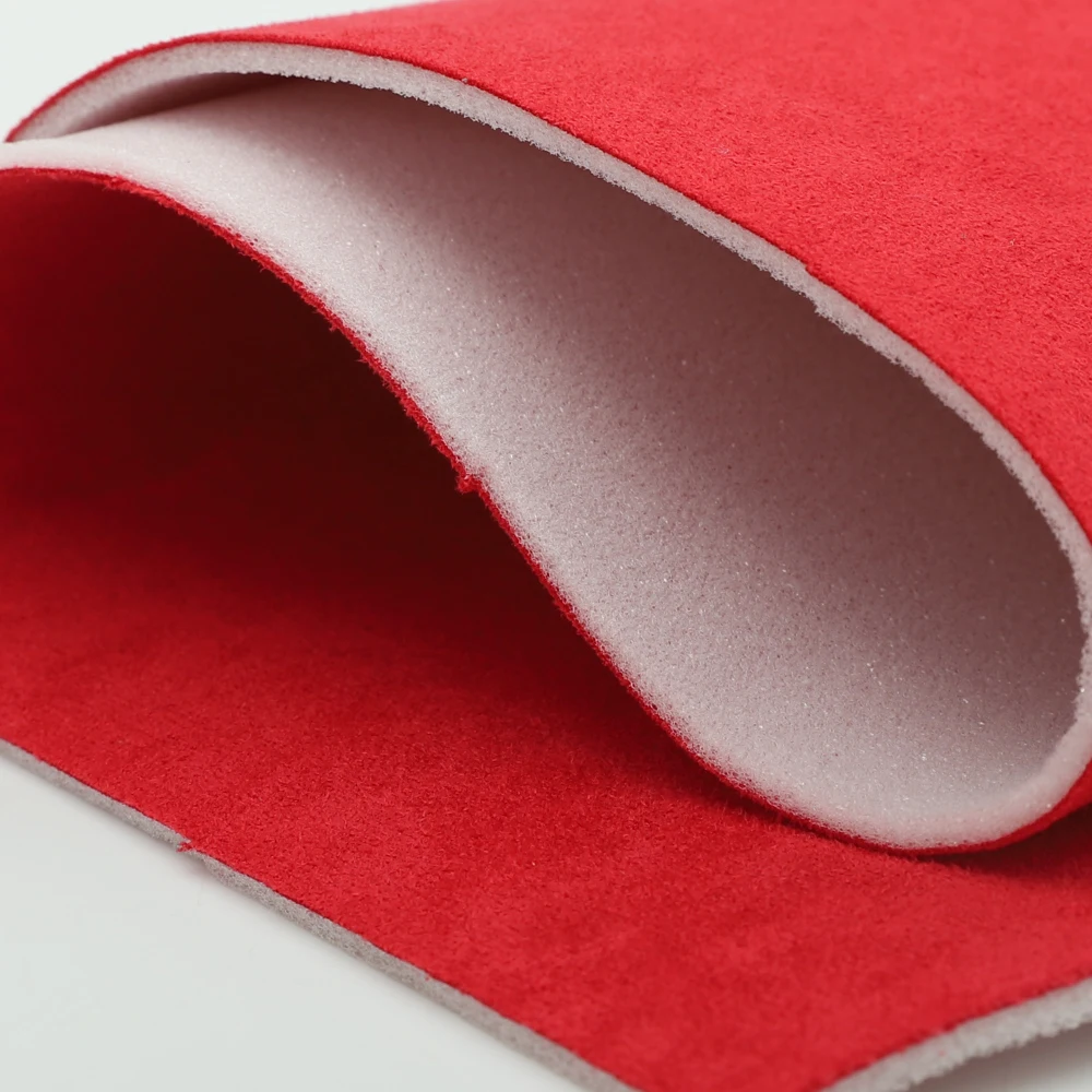 Customized Soft Suede Fabric Laminated Foam for Car Headliners Door Panels Seat Covers and Automotive Interior Trim