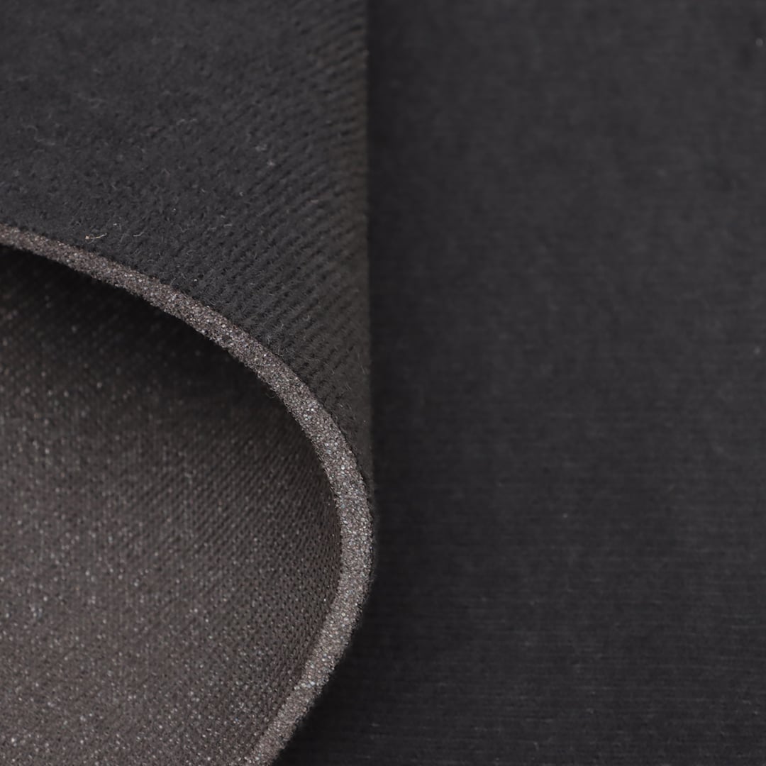 Velvet/Brushed/Loop Fabric Laminated Foam with Mesh Backing for Support Belts Knee Braces and Protective Padding