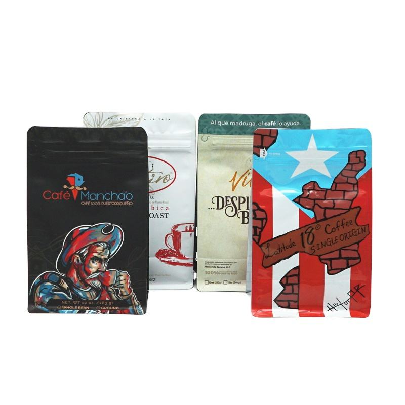 Stand up Coffee Pouches With Valve for Coffee Packaging Coffee Beans Bag