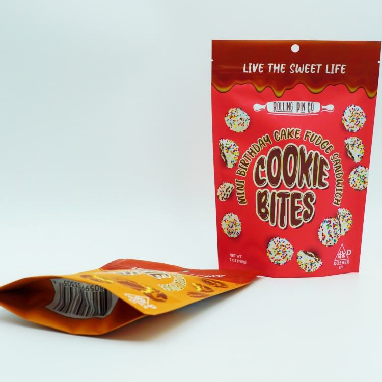 Custom Cookie Snack Stand up Pouch Food Aluminum Packaging Bags-2