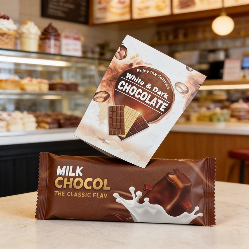 Custom PET/VMPET/PE Stand-Up Pouch for Chocolate & Confections-3