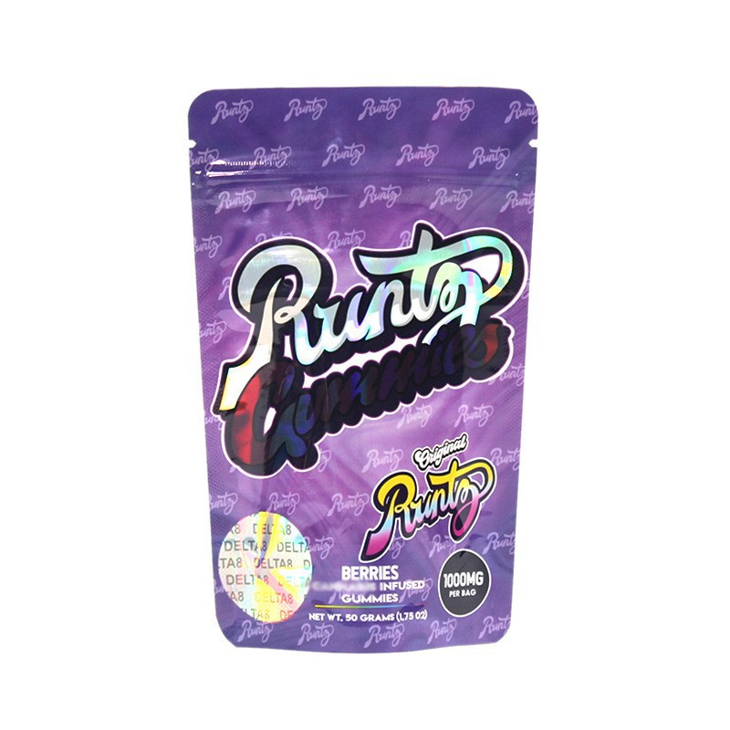 Custom Holographic PET Stand-Up Pouch for Gummies-2