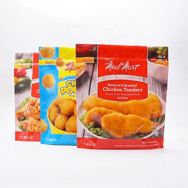 Fried Chicken Pieces Stand up Packaging Bag Frozen Food Pouch