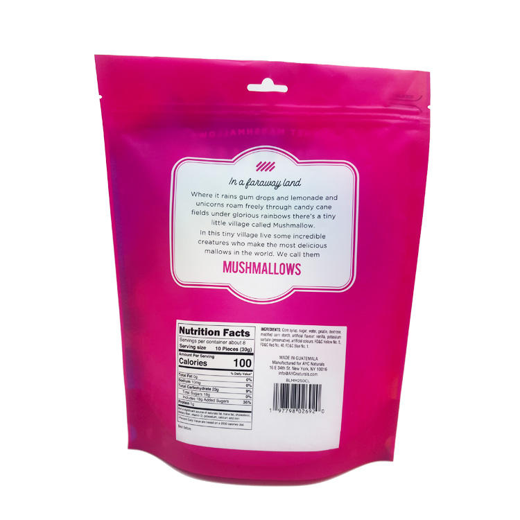Custom Candy Stand up Pouch with Window Gravure Printing-3