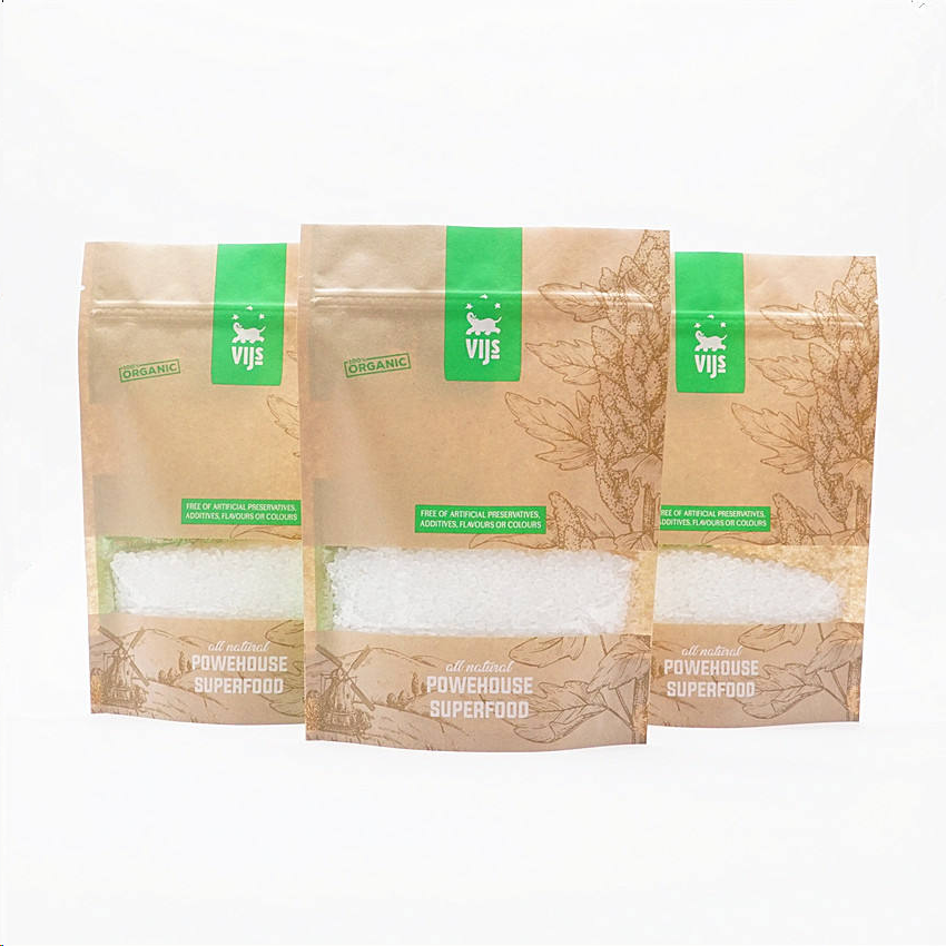 Which coating makes kraft paper bags moisture-resistant?