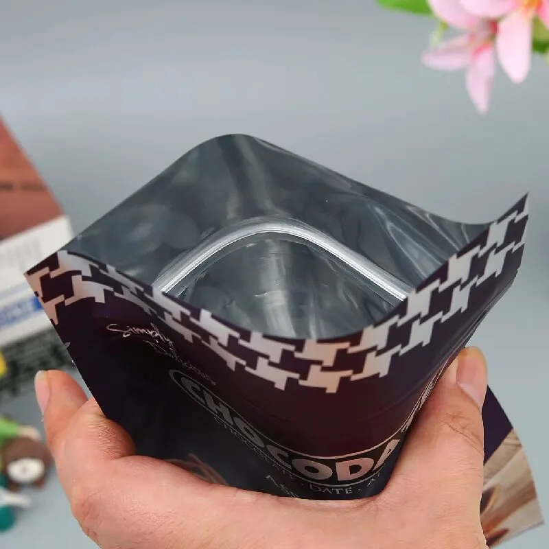 Brugerdefineret PET/VMPET/PE stand-up lomme til chokolade og slik