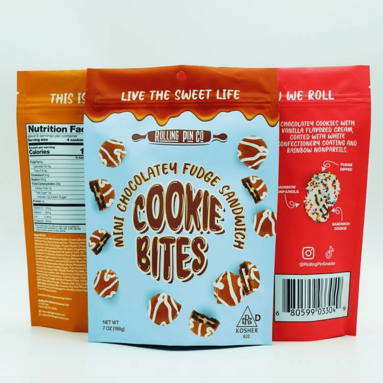 Custom Cookie Snack Stand up Pouch Food Aluminum Packaging Bags-1