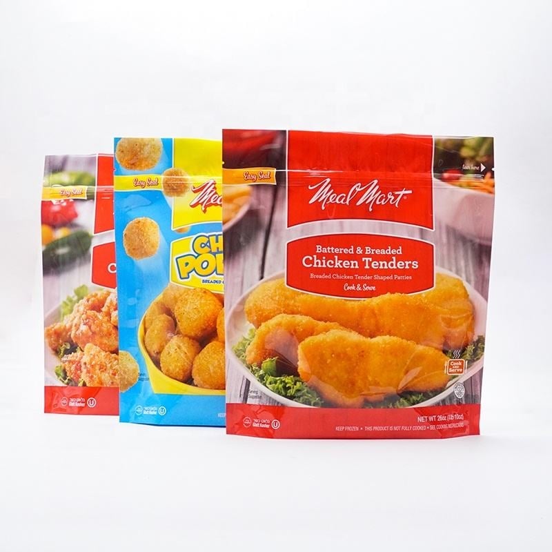 Fried Chicken Pieces Stand up Packaging Bag Frozen Food Pouch -1
