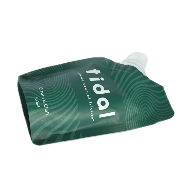 Recyclable Refill Spout Pouch for Liquid Soap Body Oil Lotion Hand Cream Skincare Packaging OEM