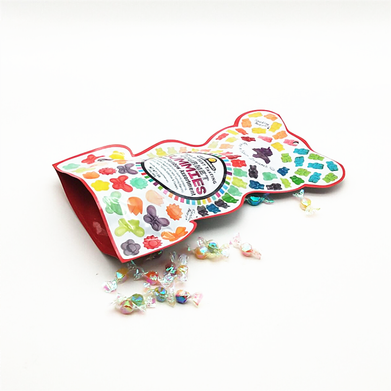 Custom Printed Soft Touch Ziplock Special Shaped Candy Plastic Mylar Bag Sweet Bags-2