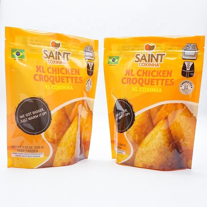 Frozen Food Packaging Plastic Bags Fried Pre-cooked Food Packaging Pouch-1
