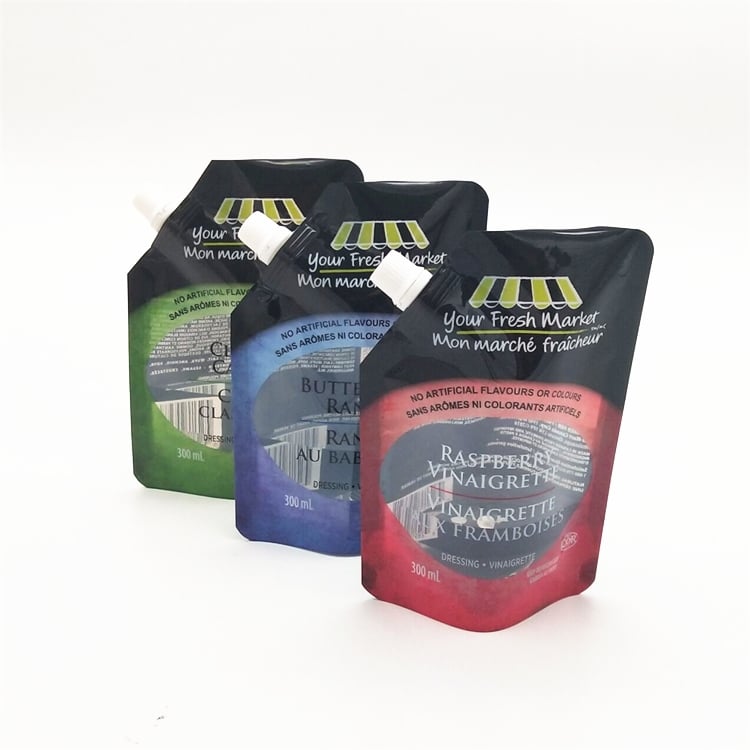 Customized Stand up Plastic Packaging Pouch For Liquid Bag
