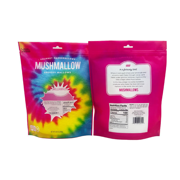 Custom Candy Stand up Pouch with Window Gravure Printing-2